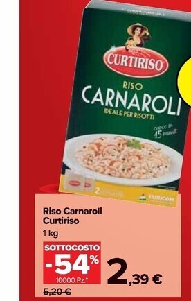 Carrefour Market Curtiriso riso carnaroli offerta
