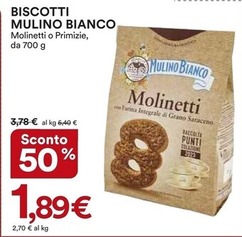 Ipercoop Mulino bianco biscotti offerta