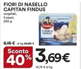 Ipercoop Capitan findus fiori di nasello offerta