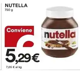 Ipercoop Ferrero nutella offerta