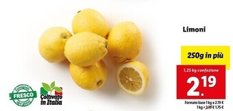 Lidl Limoni offerta