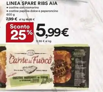 Ipercoop Aia linea spare ribs offerta