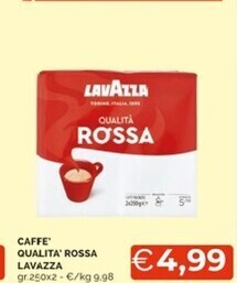 Mercatò Lavazza caffe qualita rossa offerta