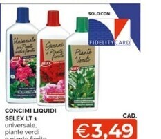 Mercatò Selex concimi liquidi offerta