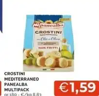Mercatò Panealba crostini mediterraneo multipack offerta