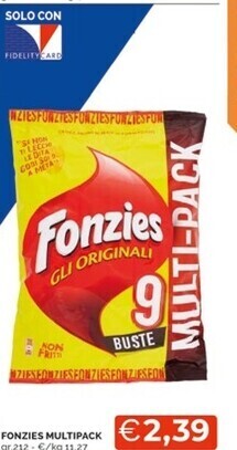 Mercatò Fonzies multipack offerta