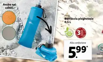 Lidl Crivit Borraccia pieghevole 0,5L offerta