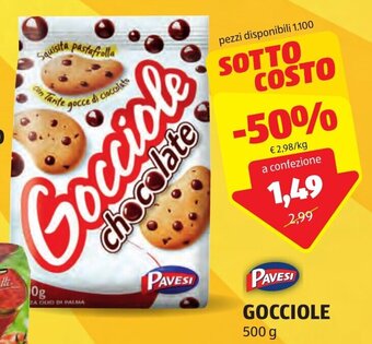 ALDI PAVESI GOCCIOLE 500 g offerta