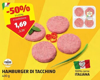HAMBURGER DI TACCHINO 400 g