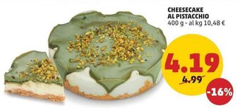 PENNY CHEESECAKE AL PISTACCHIO 400 g offerta