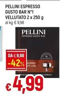 Famila Pellini espresso gusto bar n °1 vellutato offerta
