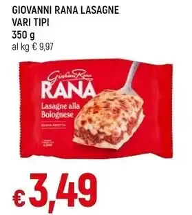 Famila Giovanni rana rana lasagne vari tipi offerta