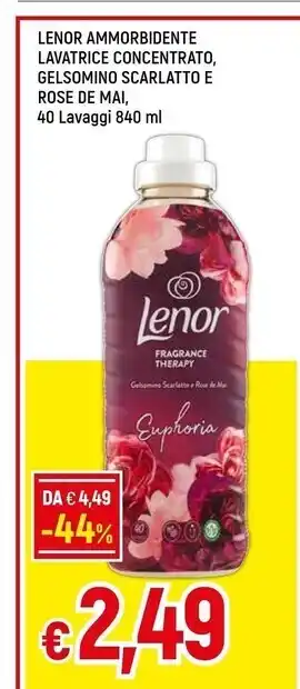 Famila Lenor ammorbidente lavatrice concentrato , gelsomino scarlatto e rose de mai offerta