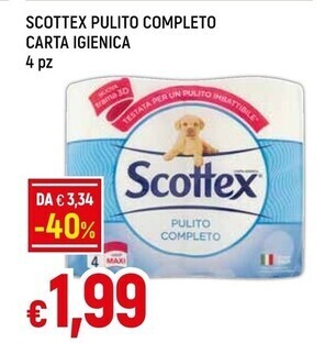 Famila Scottex pulito completo carta igienica offerta