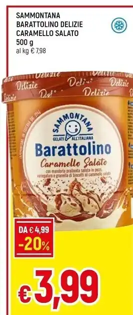 Famila Sammontana barattolino delizie caramello salato offerta