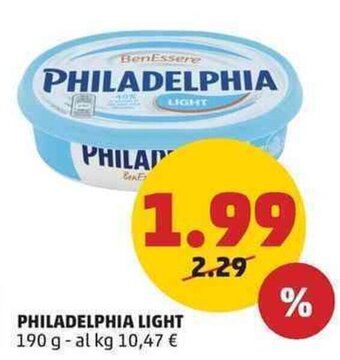 PENNY PHILADELPHIA LIGHT 190 g offerta
