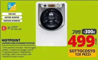 Comet Hotpoint lavasciuga euaqdd107632e offerta