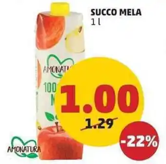 PENNY AMONATURA SUCCO MELA 1 l offerta
