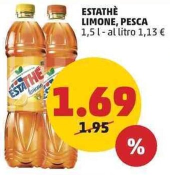 PENNY ESTATHÈ LIMONE, PESCA 1,5 l offerta