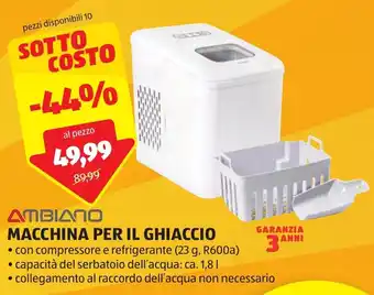 ALDI ΔΠΒΙΔΠΟ MACCHINA PER IL GHIACCIO offerta