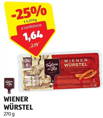 ALDI WIENER WÜRSTEL 270 g offerta
