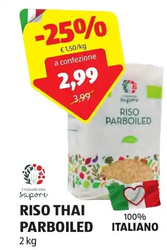 ALDI RISO THAI PARBOILED 2 kg offerta