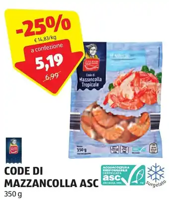 ALDI CODE DI MAZZANCOLLA ASC 350 g offerta