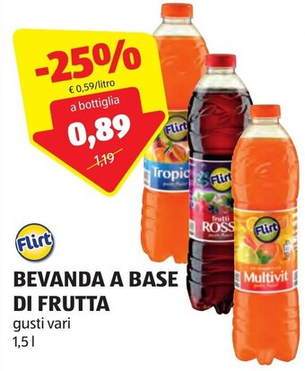 ALDI Flirt BEVANDA A BASE DI FRUTTA gusti vari 1,5 l offerta