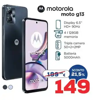 Euronics A motorola moto g13 offerta