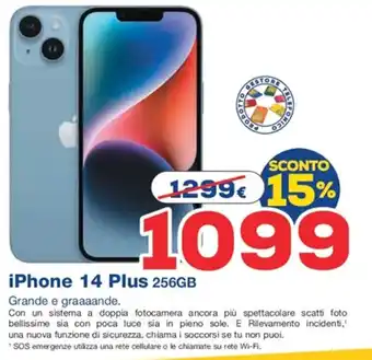 Euronics iPhone 14 Plus 256GB offerta
