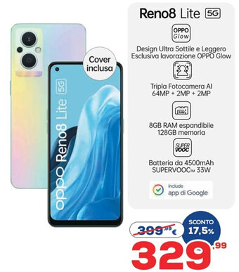 Euronics Reno8 Lite 5G offerta