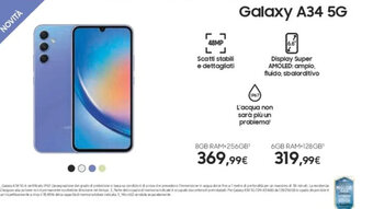 Euronics Galaxy A34 5G offerta