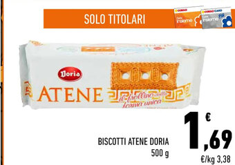 Conad City BISCOTTI ATENE DORIA 500 g offerta