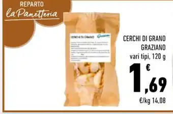 Conad City CERCHI DI GRANO GRAZIANO vari tipi, 120 g offerta
