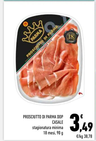 PROSCIUTTO DI PARMA DOP CASALE stagionatura minima 18 mesi, 90 g