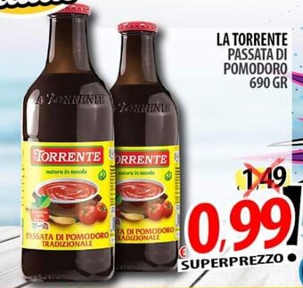 Il Genio Supermercato LA TORRENTE PASSATA DI POMODORO 690 GR offerta