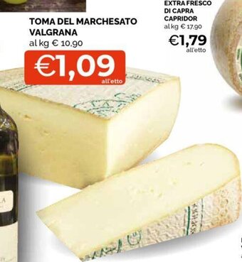 Mercatò TOMA DEL MARCHESATO VALGRANA offerta