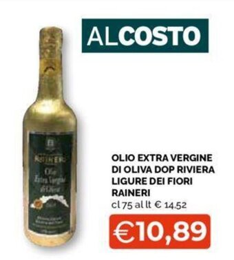 Mercatò OLIO EXTRA VERGINE DI OLIVA DOP RIVIERA LIGURE DEI FIORI RAINERI cl 75 offerta