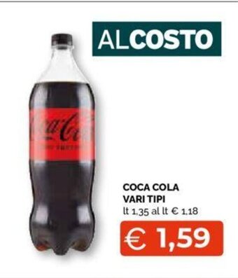 Mercatò COCA COLA VARI TIPI lt 1.35 offerta
