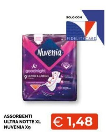 Mercatò ASSORBENTI ULTRA NOTTE XL NUVENIA X9 offerta