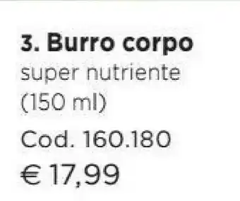 Bottega Verde Bottega Verde Burro Corpo 150ml offerta