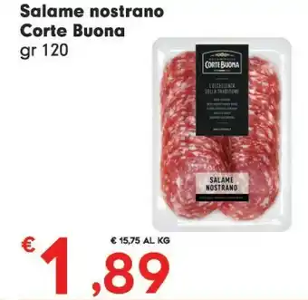 Despar Corte Buona Salame Nostrano offerta