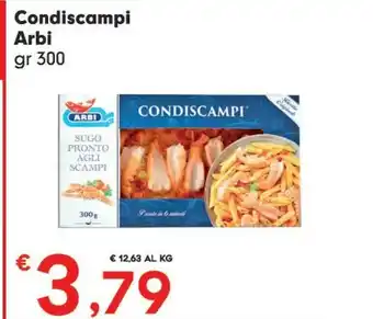 Despar Arbi Condiscampi Sugo Pronto Agli Scampi 300 G(ml) offerta