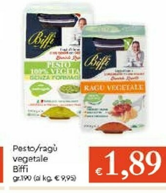Galassia Biffi Pesto Con Tofu 100% Vegetale 190 G(ml) offerta
