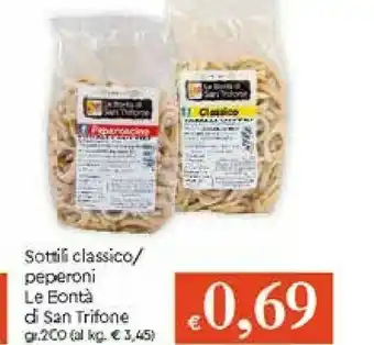 Galassia Le bontà di san trifone Taralli Sottili Classico offerta