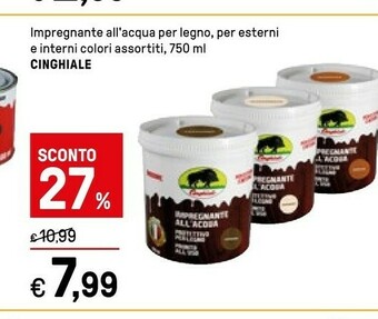 Iper La Grande Cinghiale Impregnante All'acqua Per Legno offerta