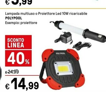 Iper La Grande Poly pool Proiettore Led offerta