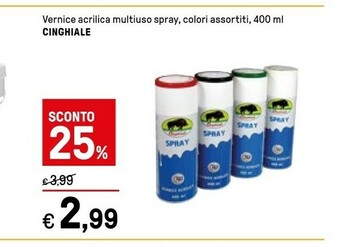 Iper La Grande Cinghiale Vernice Acrilica Multiuso Spray offerta