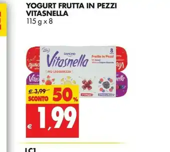 Tigros Vitasnella Yogurt Frutta In Pezzi offerta