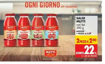 Tigros Mutti Salsa Pronta Classica 300 G(ml) offerta
